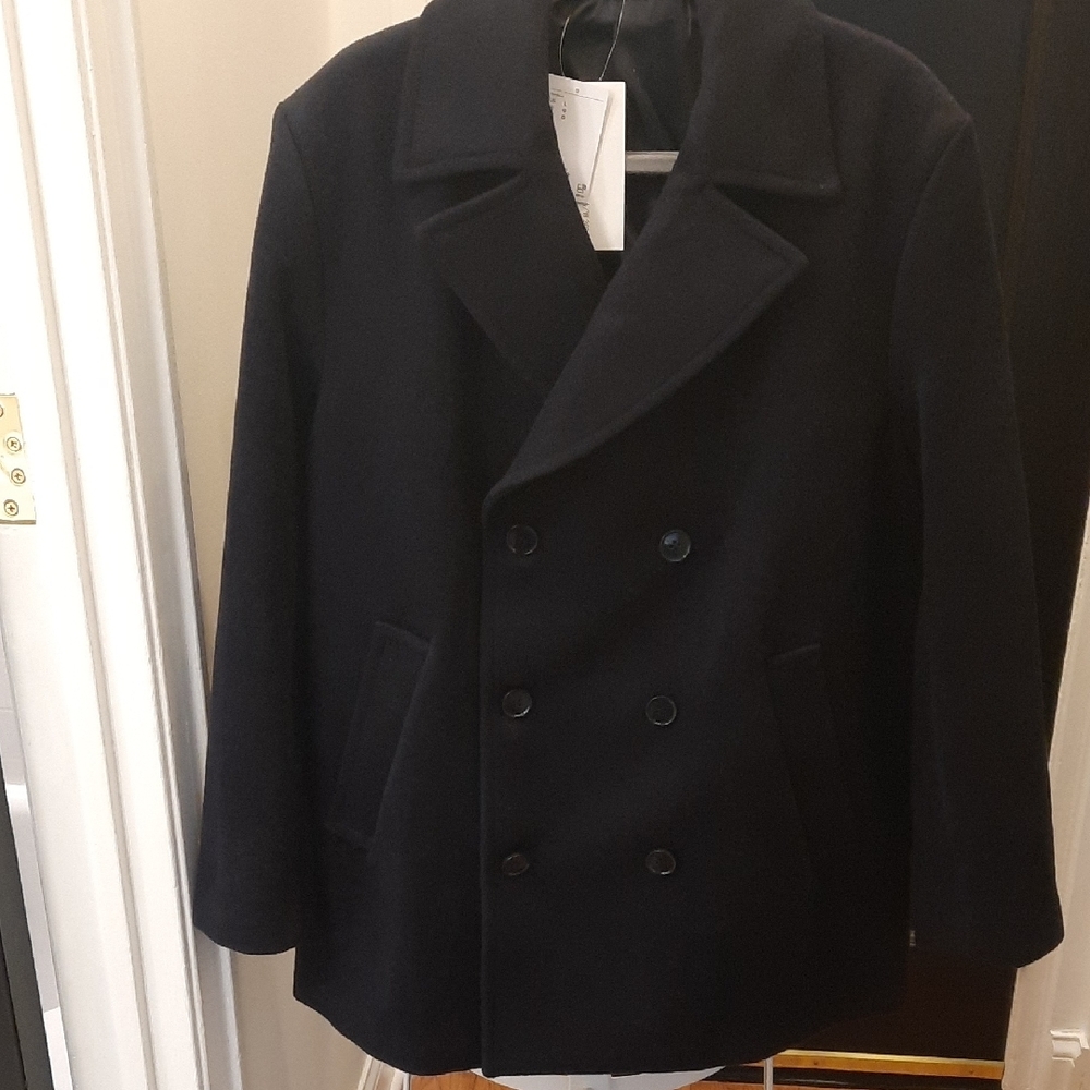 NWT LARGE Men's Peacoat PERFECTION